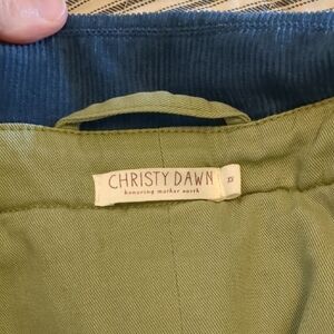 Christy Dawn Men's Corduroy Pants in Olive
